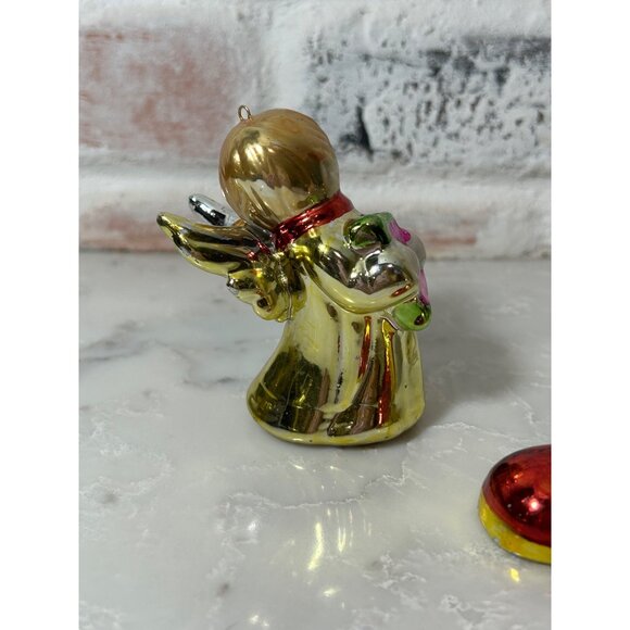 Rare! USSR Russian Vintage Christmas Ornament Lot Ceramic? Heavy Chrome Finish - Picture 9 of 14
